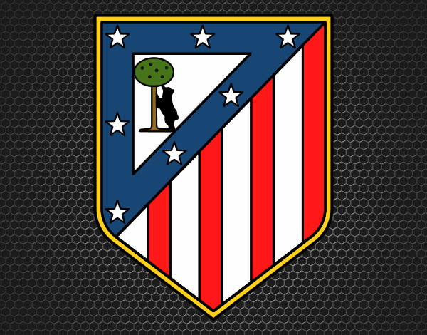 Dibujo Escudo del Club Atlético de Madrid pintado por tilditus