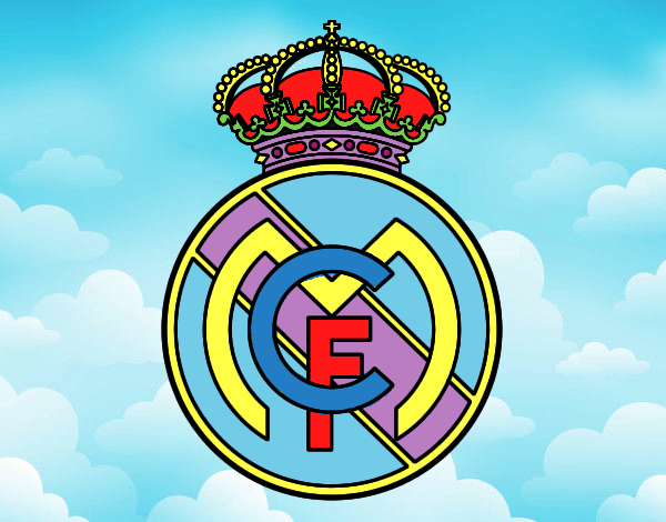 Dibujo Escudo del Real Madrid C.F. pintado por tilditus