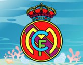 Dibujo Escudo del Real Madrid C.F. pintado por tilditus