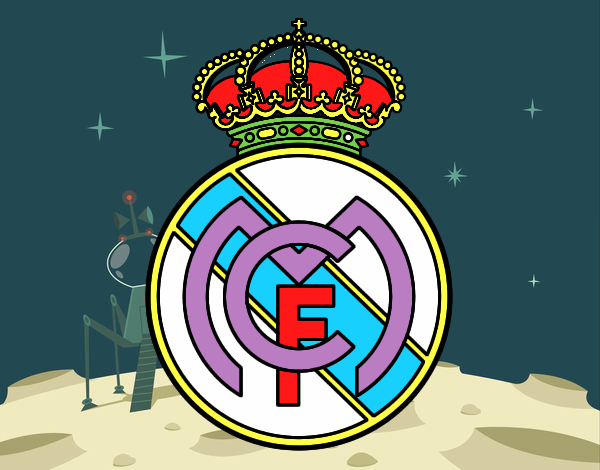 Dibujo Escudo del Real Madrid C.F. pintado por joseja1964