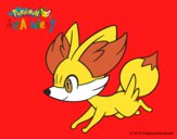 Fennekin corriendo