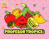 Dibujo Frutas Profesor Tropics pintado por tilditus