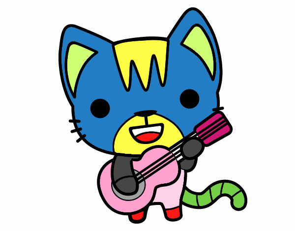 Gato guitarrista