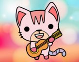 Gato guitarrista