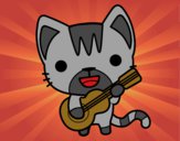 Gato guitarrista