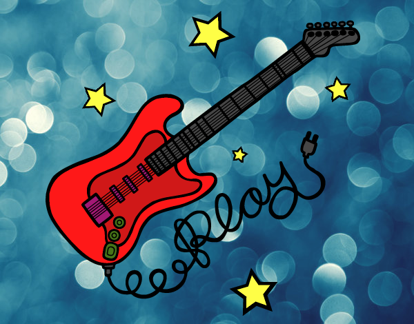 Guitarra y estrellas