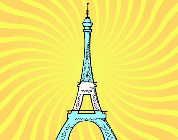 Dibujo La torre Eiffel pintado por tilditus