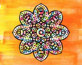 Dibujo Mandala de inspiración árabe pintado por WICHI