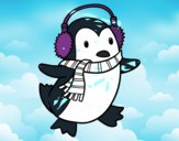 Pingüino con bufanda