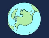 Dibujo Planeta Tierra pintado por audora