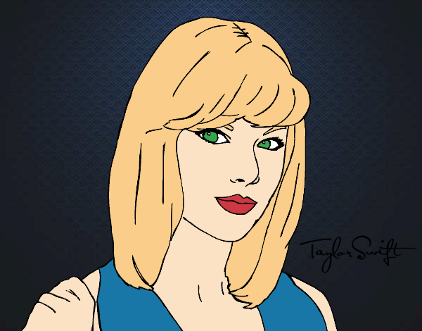 Dibujo Taylor Swift pintado por Diamond