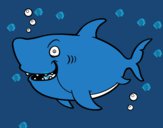 Dibujo Tiburón ballena pintado por gatitos3