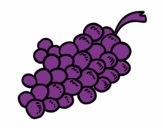 Dibujo Uvas moradas pintado por tilditus