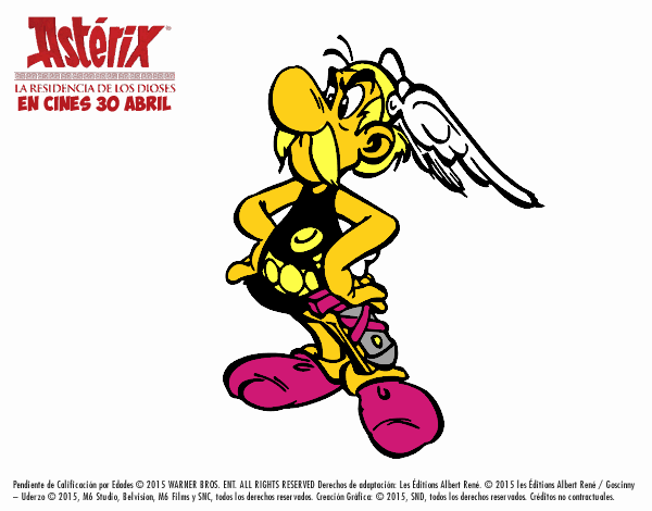 Astérix enfadado