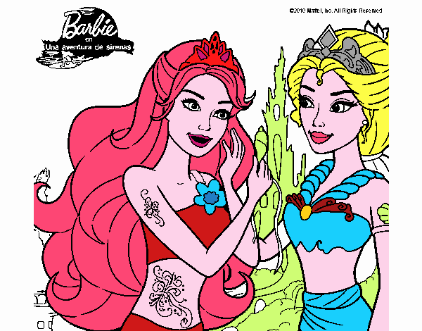 Barbie se despiede de la reina sirena