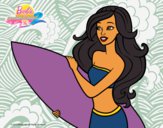 Barbie va a surfear