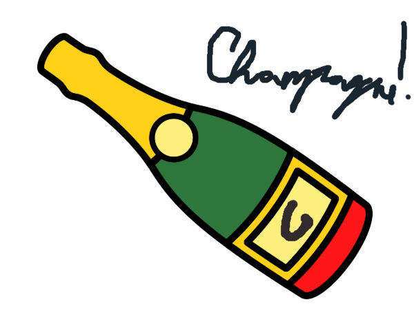 Botella de champagne