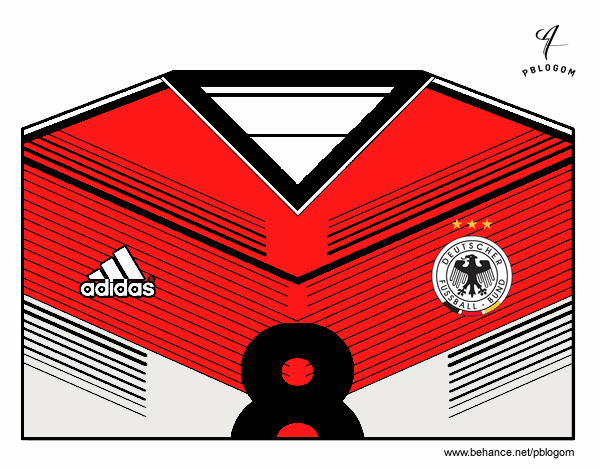 Camiseta del mundial de fútbol 2014 de Alemania