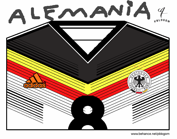 Camiseta del mundial de fútbol 2014 de Alemania