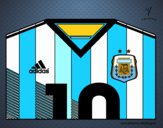 Camiseta del mundial de fútbol 2014 de Argentina