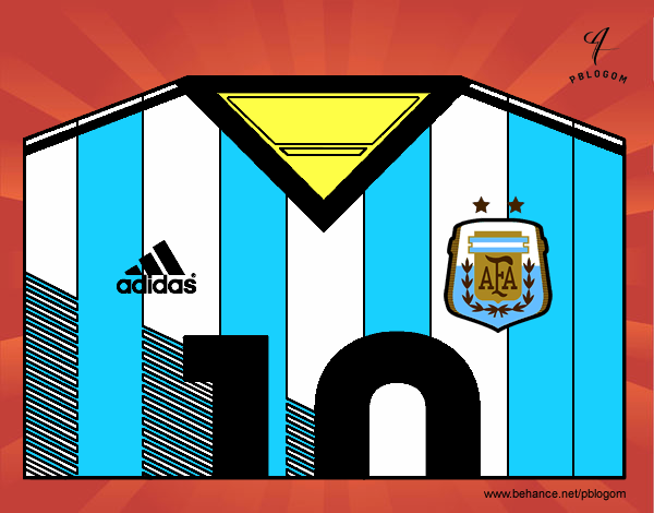 Camiseta del mundial de fútbol 2014 de Argentina