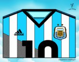 Camiseta del mundial de fútbol 2014 de Argentina