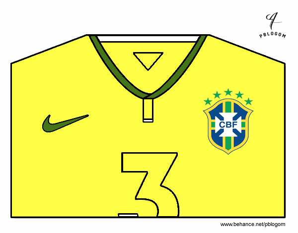 Camiseta del mundial de fútbol 2014 de Brasil