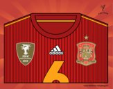 Camiseta del mundial de fútbol 2014 de España