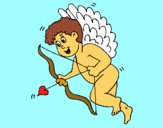 Cupido con grandes alas