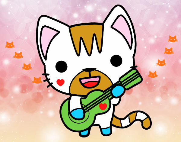 Gato guitarrista