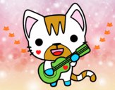 Gato guitarrista