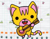 Gato guitarrista