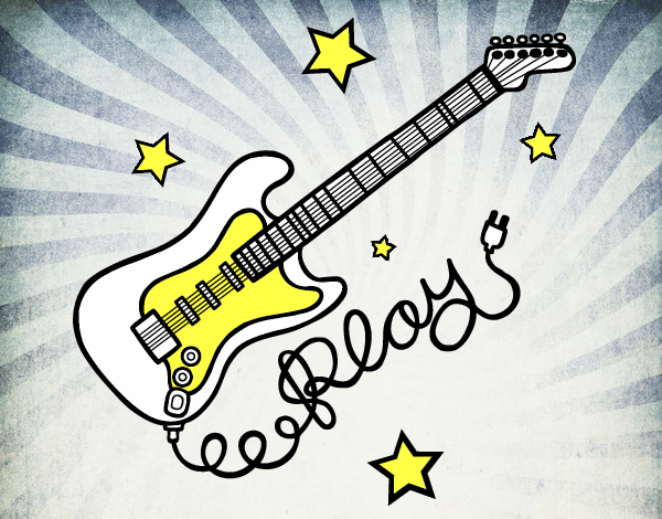 Guitarra y estrellas