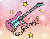 Guitarra y estrellas