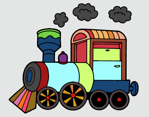 Dibujo de Tren de colores pintado por en  el día 01-05-15 a las  00:46:21. Imprime, pinta o colorea tus propios dibujos!