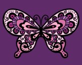 Dibujo Mariposa bonita pintado por queyla