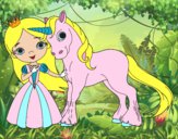 Princesa y unicornio