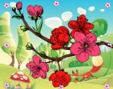 Dibujo Rama de cerezo pintado por RyoSakzaki