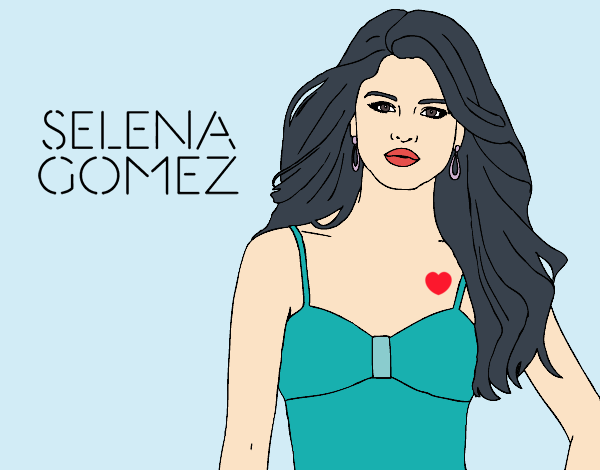 Dibujo Selena Gomez pintado por tilditus