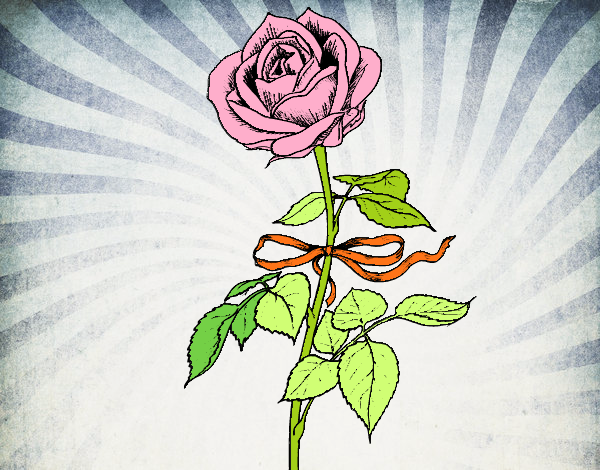 Dibujo Una rosa pintado por Mariadelca