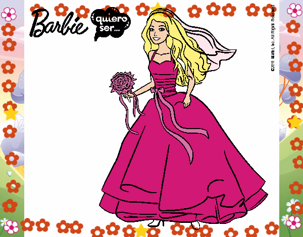 barbie vestda de novia