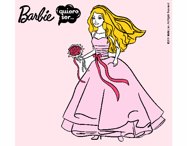 Barbie vestida de novia