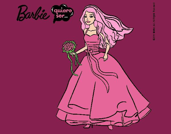 Barbie vestida de novia