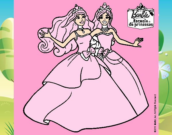 Barbie y su amiga súper felices