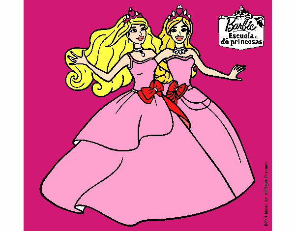 Barbie y su amiga súper felices