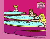 Barbie y sus amigas en el jacuzzi