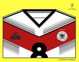 Dibujo Camiseta del mundial de fútbol 2014 de Alemania pintado por Yeric12