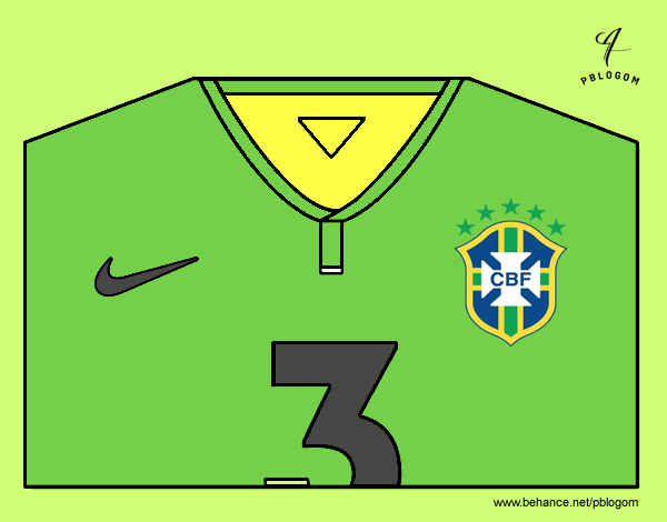 Camiseta del mundial de fútbol 2014 de Brasil