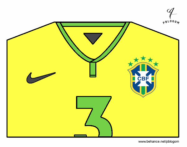 Camiseta del mundial de fútbol 2014 de Brasil