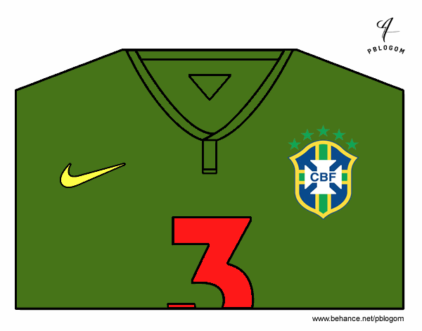 Camiseta del mundial de fútbol 2014 de Brasil